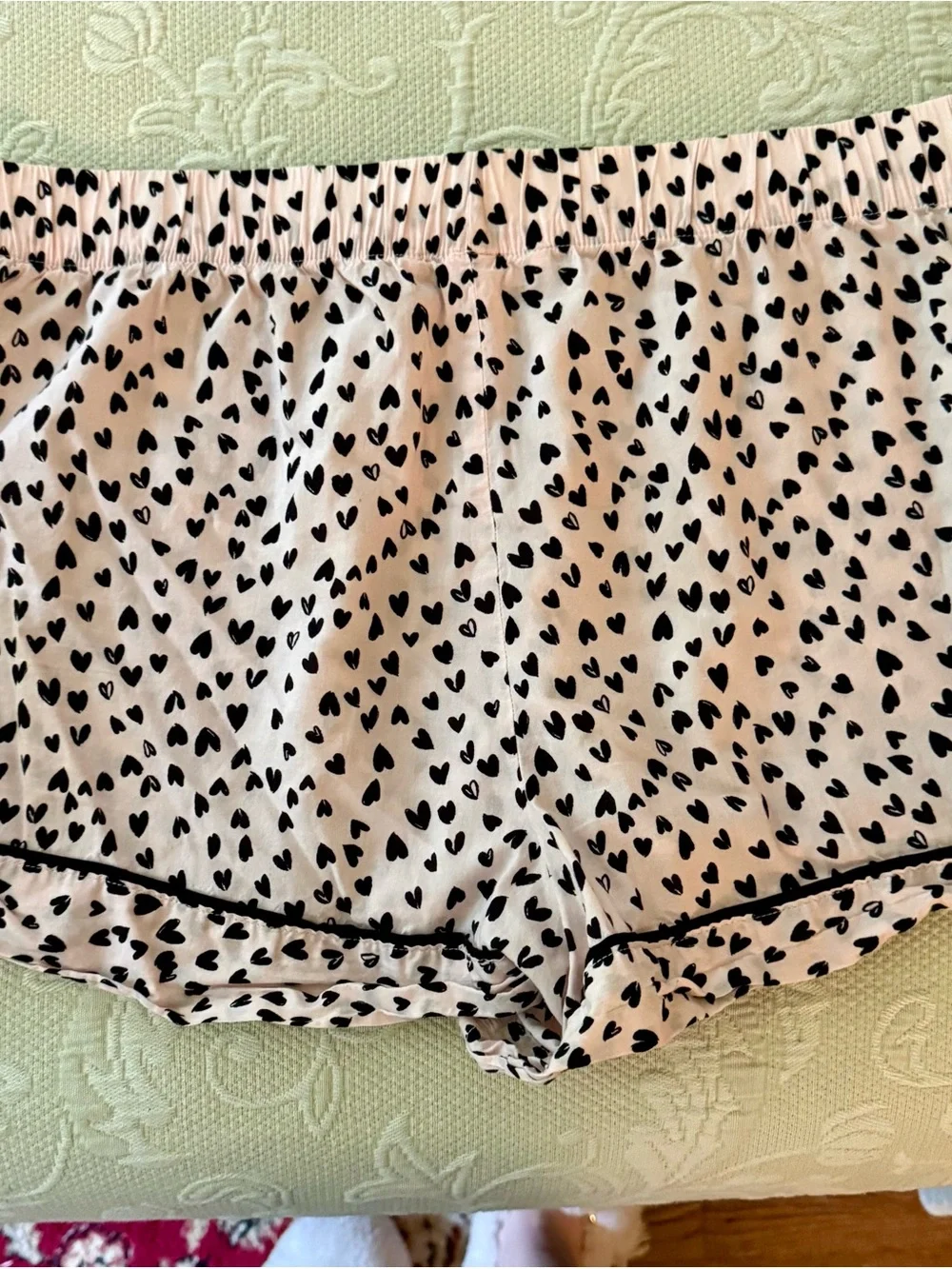 Victoria's Secret Pink 'Love' Tee and Heart-Print Sleep Shorts